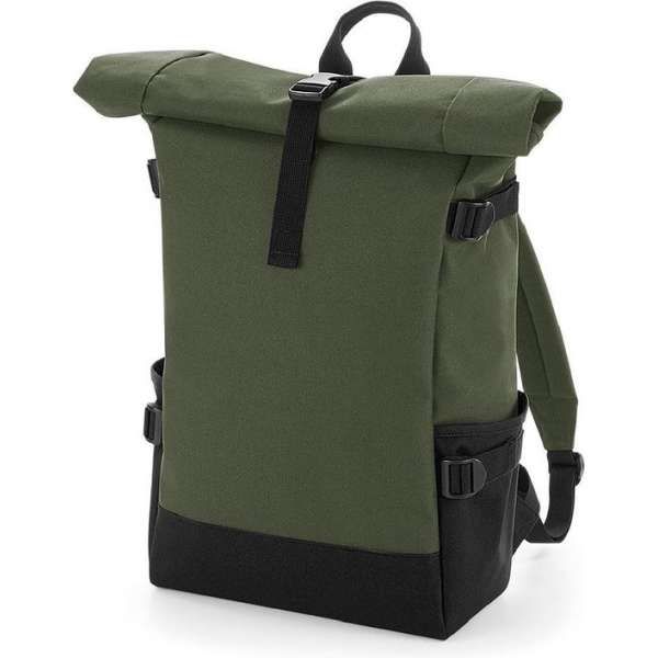 Senvi Laptop Rugzak/Backpack RolTop - Kleur Olive- 22 Liter