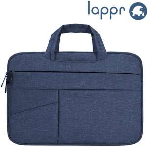 LAPPR® - Laptophoes - Laptopsleeve katoen - Laptoptas - Duurzaam - Bestseller- 13,3/14 inch - Blauw