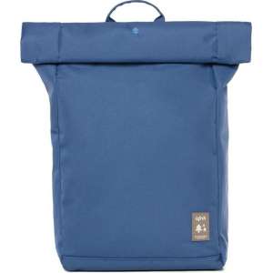Lefrik Roll Rolltop Laptop Rugzak - Eco Friendly - Recycled Materiaal - 15,6 inch - Blauw