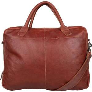 Cowboysbag - Laptoptassen - Laptopbag Shield 17 inch - Cognac