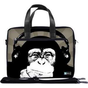 Laptoptas 13,3 / schoudertas chimpansee - Sleevy - laptoptas - schooltas