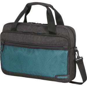 American Tourister Laptopschoudertas - Sporty Mesh Laptop Bag 15.6 inch  Anthracite/Blue