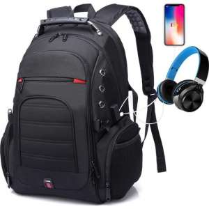 Bange Guard - backpack laptop rugzak 15,6 inch - reistas - schooltas - schoudertas - 40 liter - zwart