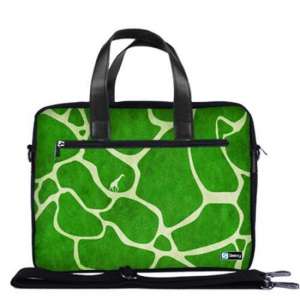Laptoptas 15,6 / schoudertas groene giraffe print - Sleevy - laptoptas - schooltas