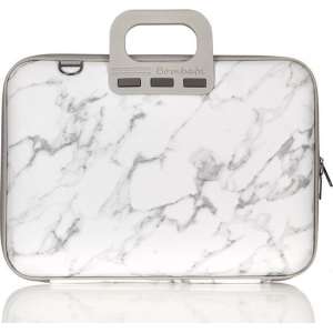 Bombata 15,6 inch Laptoptas met marmerprint - Limited Edition Carrara