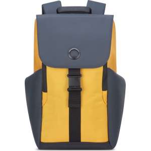 Delsey Securflap Laptop Backpack - Anti Diefstal - 1 Compartment - 15 inch - Yellow
