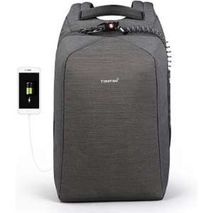 Tigernu Cable - anti diefstal rugzak - laptop rugzak - rugtas - 15,6 inch - laptoptas - boekentas - zwart