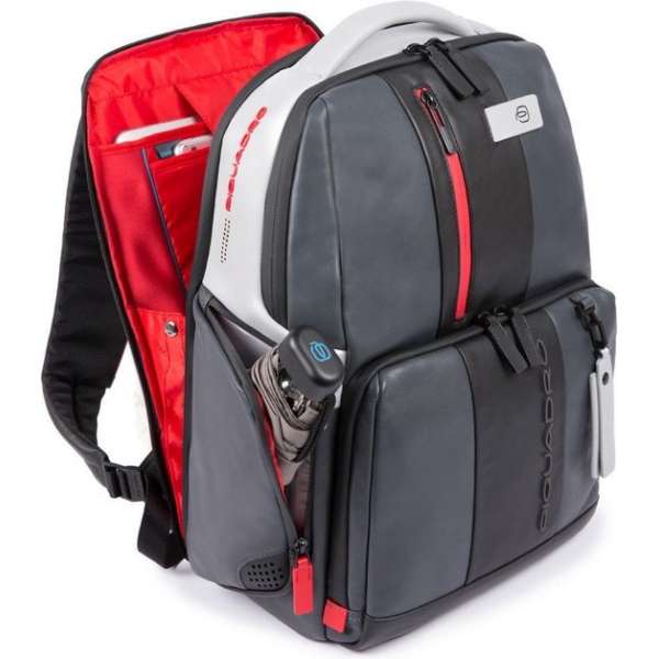 Piquadro Urban Fast Check PC Backpack 15.6'' Black/Grey