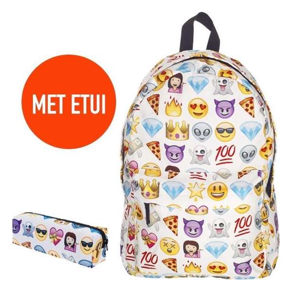 Zumprema Emoji Madness Rugzak met Etui