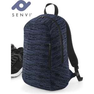 Senvi Design Backpack - Rugzak Kleur Blauw-Zwart (ruimte voor de Laptop)