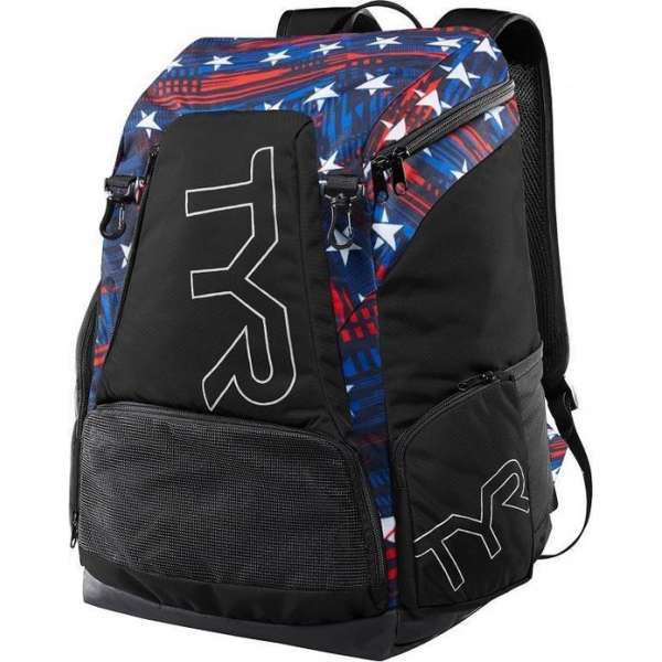 TYR Alliance 45L Backpack / Rugzak – Donkerblauw/Rood