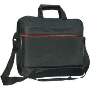 Lenovo Ideapad 100 15inch laptoptas messenger bag / schoudertas / tas , zwart , merk i12Cover