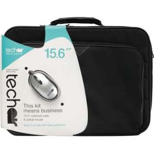 Tech air laptoptassen 15.6'' black bag and mouse