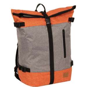 New Rebels Creek Roll Top Backpack Anthracite/Orange VII | Rugtas | Rugzak.