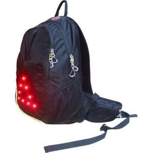 ReflectiveSport Sportrugtas Zwart met LED verlichting – sportrugzak – Laptop rugzak – Office rugtas - schoolrugtas