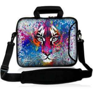 Laptoptas 17,3 inch tijger artistiek - Sleevy