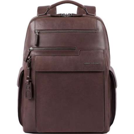 Piquadro Vostok Computer Backpack with iPad 11' / iPad 9.7 compartment dark brown