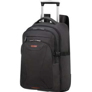 American Tourister Laptoptrolley - At Work Laptop Backpack op wielen 15.6 inch(Handbagage) Black/Orange