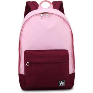 YLX Classic rugzak recycled Rpet materiaal 15" roze/bordo