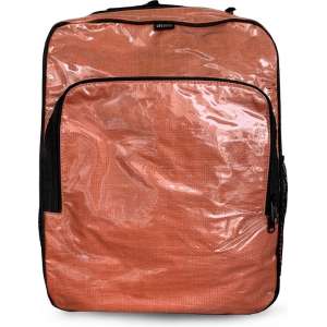 Elephant Rugzak Red | XL formaat | geschikt voor 15 inch laptop | Recyclede cementzakken | Upcycled | Duurzaam