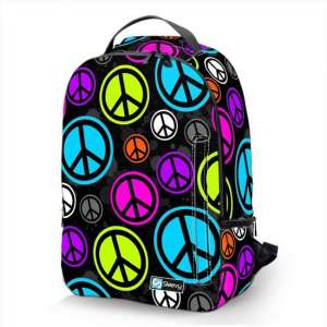 Laptop rugzak 15,6 Deluxe peace symbolen - Sleevy - schooltas