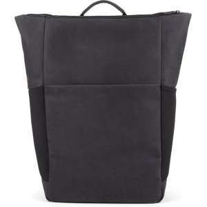Salzen Vertiplorer Plain Backpack Leather Charcoal Black