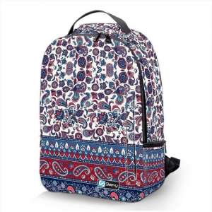 Laptop rugzak 15,6 Deluxe Oosters patroon blauw - Sleevy - schooltas