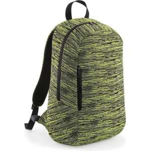 Duo knit backpack rugtas, Kleur Electric Yellow/ Black