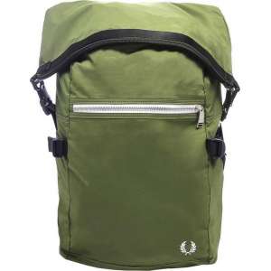 Rugtas - Fred Perry Roll Top Back Pack (Olive 1964)