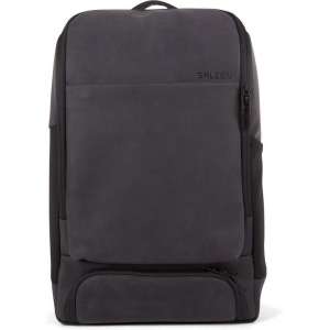 Salzen Alpha Backpack Leather Charcoal Black