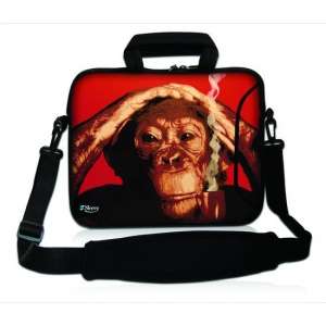 Sleevy 17,3 laptoptas rokende chimpansee