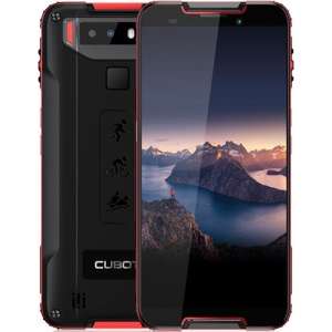 Cubot Quest 14 cm (5.5'') 4 GB 64 GB Hybride Dual SIM 4G USB Type-C Zwart, Rood Android 9.0 4000 mAh