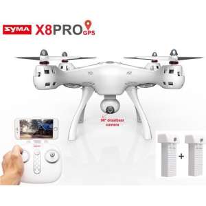Syma X8 Pro drone met GPS - FPV live Draaibaar camera + extra accu