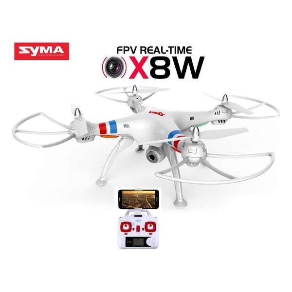 Syma X8W -Live HD Camera via smartphone en tablet voor IOS & Android