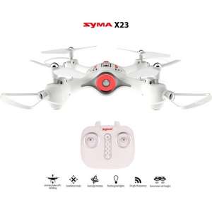 Syma X23 Quadcopter | Drone met hover mode + One Key Take off/ Landing Functie - Perfect voor Beginners - wit