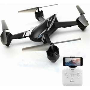 720P HD Camera Twee accu's Drone - Zwart