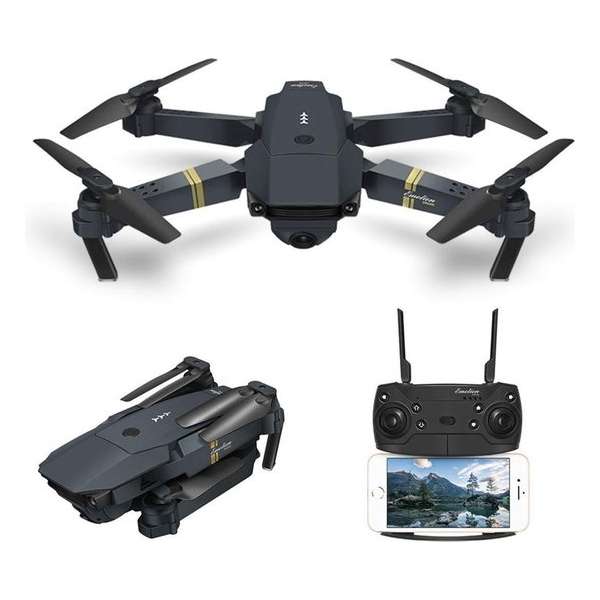 DrPhone Mini Wifi Drone – 720P – Groothoek Camera – Vouwbaar / Compact – Quadcopter