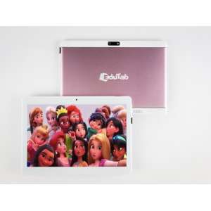 Kindertablet Roze Educatief - EduTab - 10 inch XL - Andoroid 9.0 - 16GB - Tablet - Inclusief gratis Tablethouder Hoes