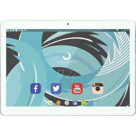 Brigmton BTPC-1023OC4G-B tablet 25,4 cm (10'') Mediatek 2 GB 32 GB Wi-Fi 4 (802.11n) 4G LTE Wit Android 6.0
