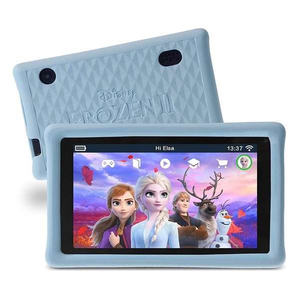 Pebble Gear Kindertablet Disney Frozen Set Etui- 7 inch - 1GB - Android 8.1- 500 spelletjes - Ouderlijk toezicht