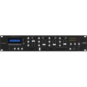 Monacor MPX-410DMP 4 kanalen 20 - 20000 Hz Zwart