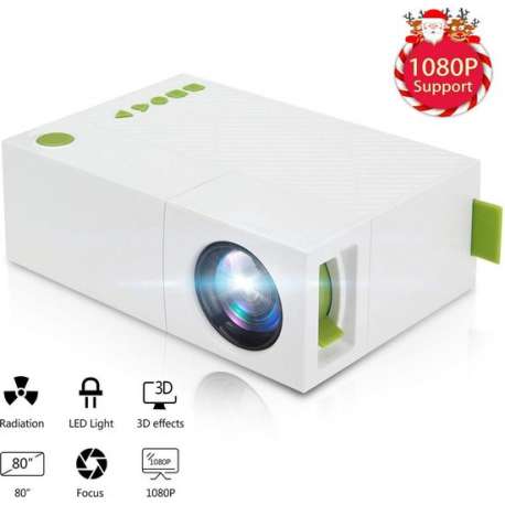 Miniprojector Draagbare 1080P LED Beamer Home Theater Outdoor