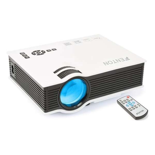 Beamer - Fenton X20 - LED beamer met o.a. HDMI, USB en SD aansluiting voor Home cinema of presentaties