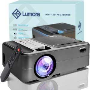 Lumora – Wifi Beamer – Compact – Projector- 3800 Lumen – HD - Inclusief HDMI Kabel – Afstandsbediening – Films en TV – Zwart
