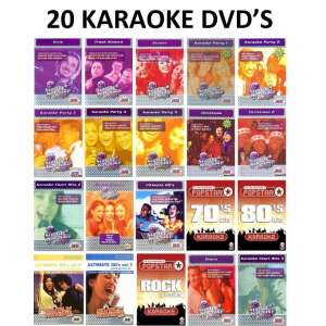 Karaoke - Pakket met 20 Karaoke DVD's