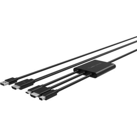 Belkin B2B169 tussenstuk voor kabels HDMI + USB Mini DisplayPort Zwart