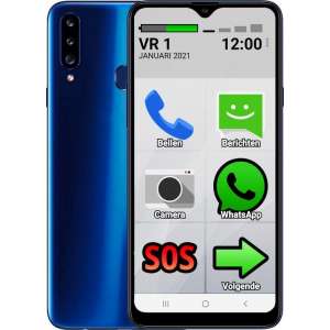 Smartphone voor Senioren 32GB Blauw (Basis van een Samsung Smartphone)