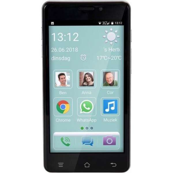 Fysic F101 Eenvoudige senioren smartphone 5" - Smartphone voor mensen met behoefte aan eenvoud