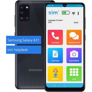 SimPhone 4 (SA31) - Senioren smartphone - 64GB - inclusief hulp en ondersteuning bij gebruik
