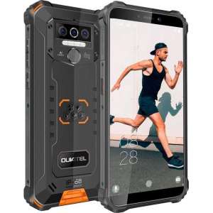 Oukitel WP5 14 cm (5.5") 4 GB 32 GB Dual SIM 4G USB Type-C Zwart, Oranje Android 9.0 8000 mAh